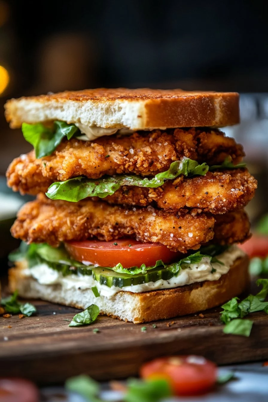 Crispy Chicken Caesar Sandwich