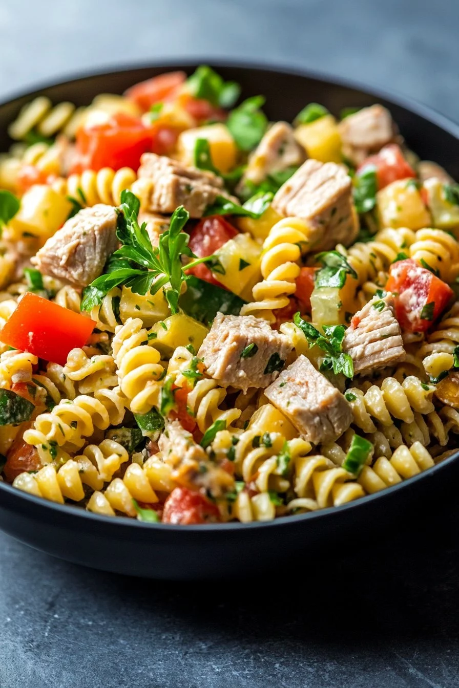 Simple High-Protein Pasta Salad