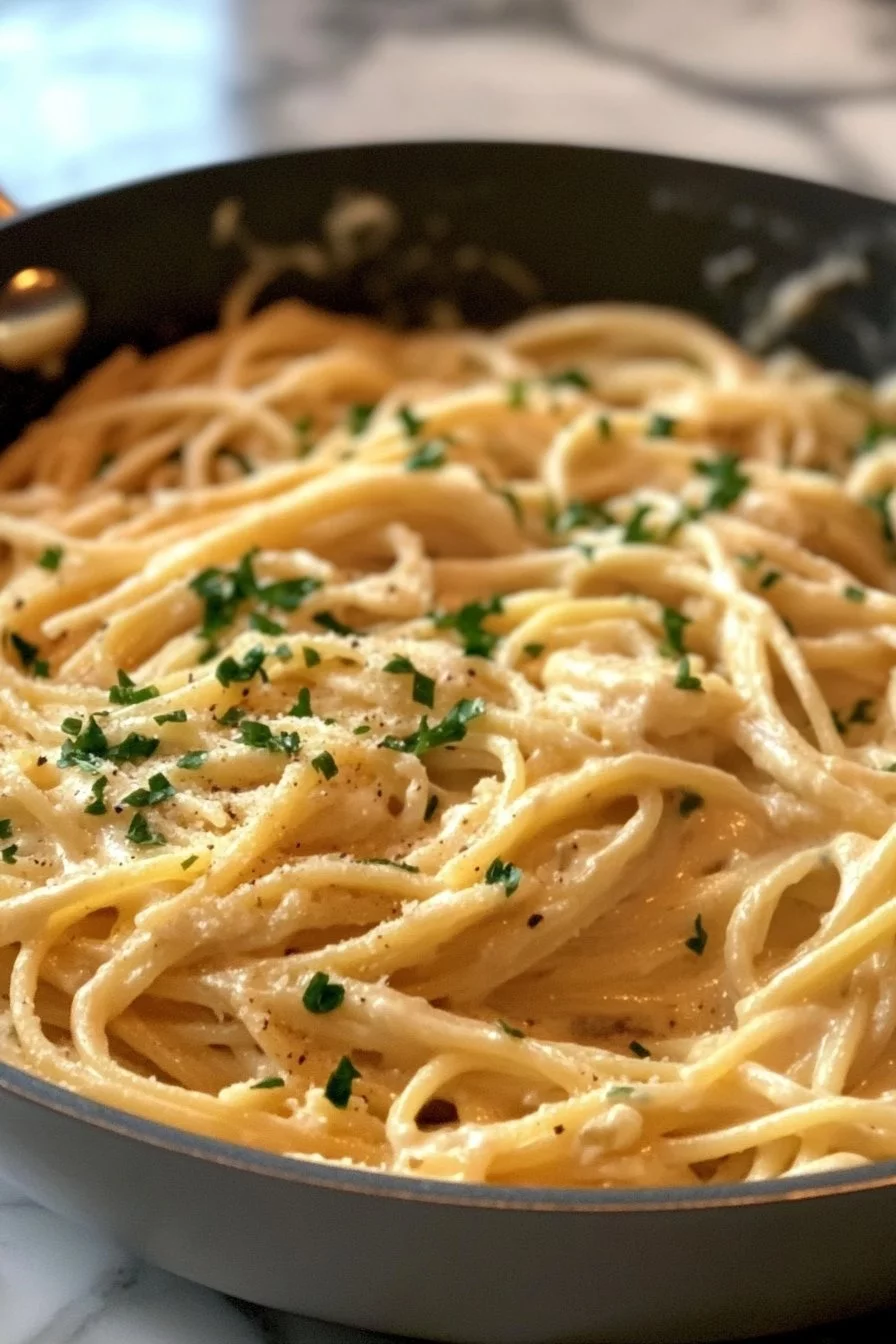 Creamy Garlic and Oil Pasta