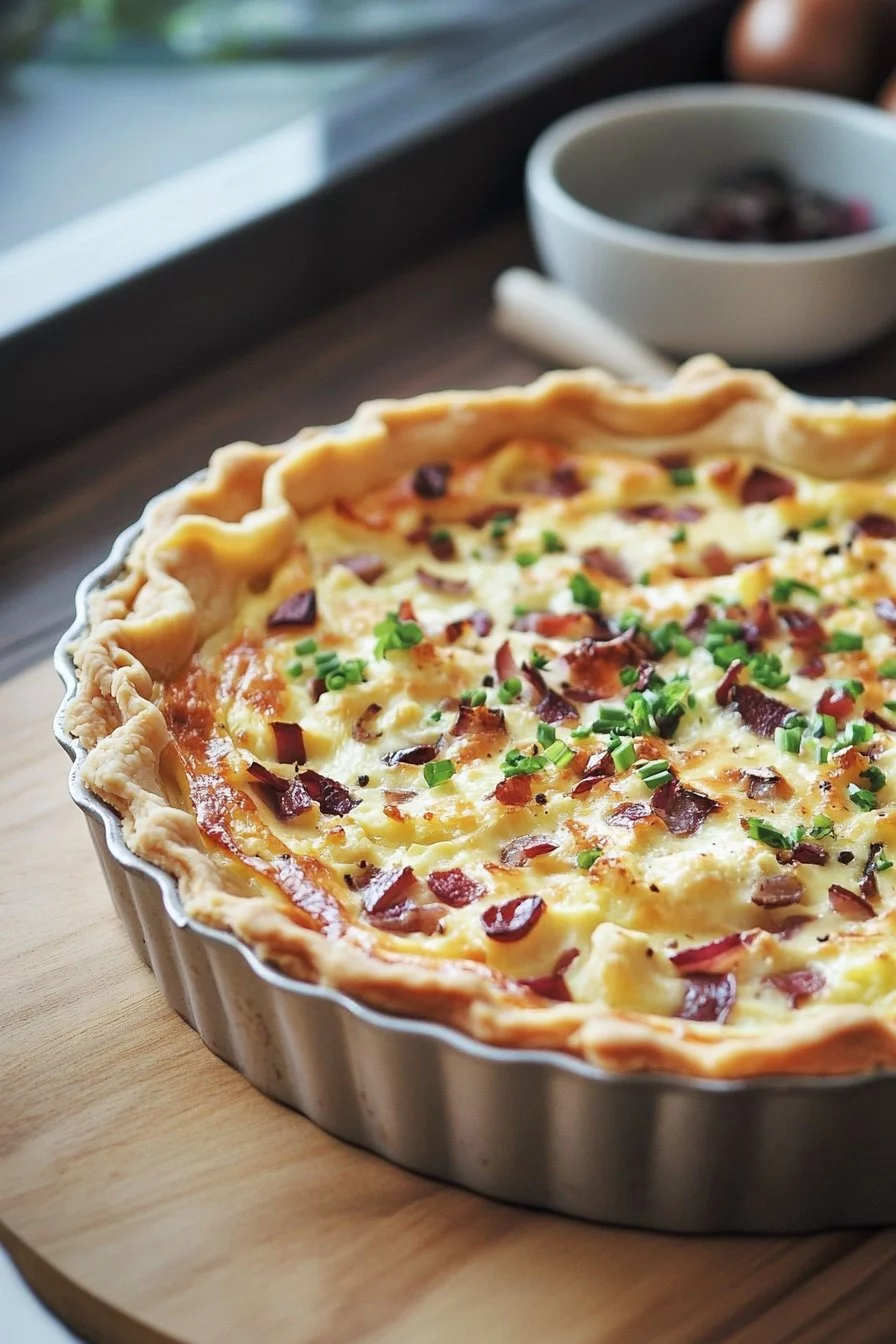 Cauliflower and Red Onion Quiche