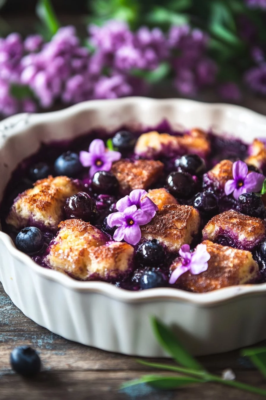 Quick Blueberry French Toast Bake