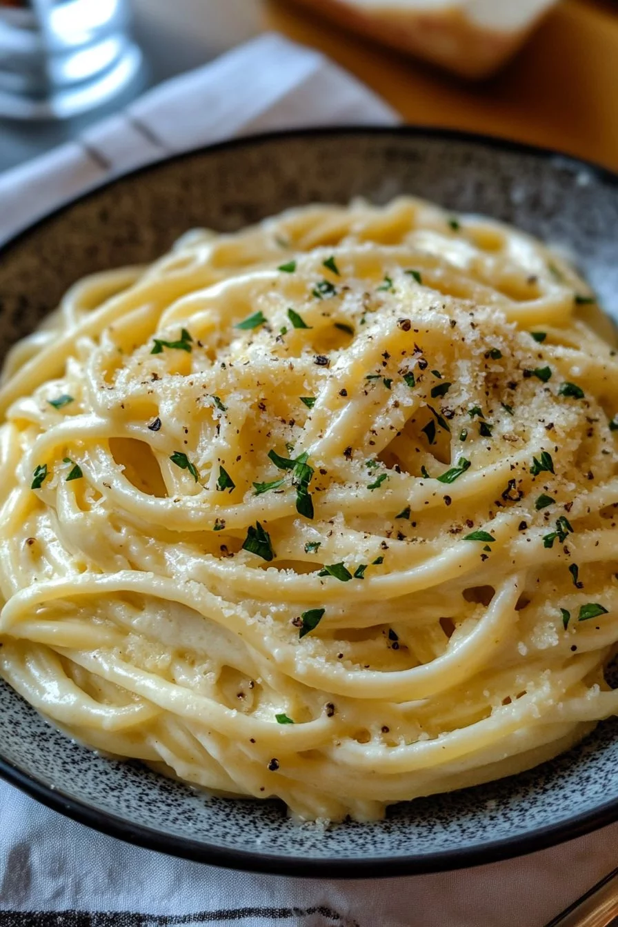 Creamy Garlic and Oil Pasta