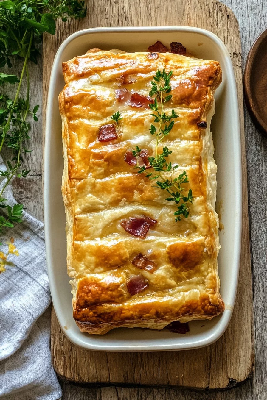 Camembert and Pancetta in Puff Pastry