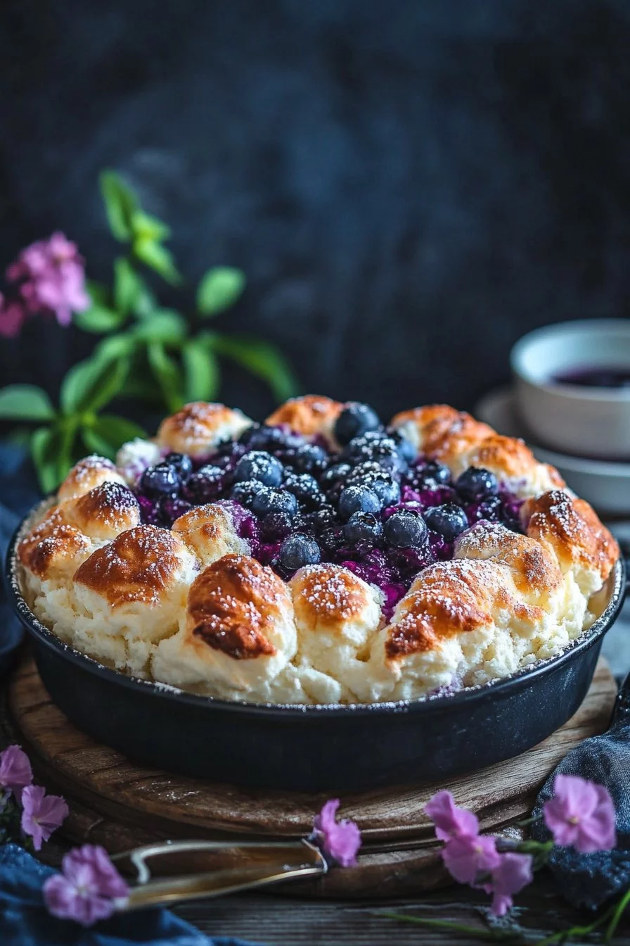 Magical Cottage Cheese Blueberry Cloud Bread