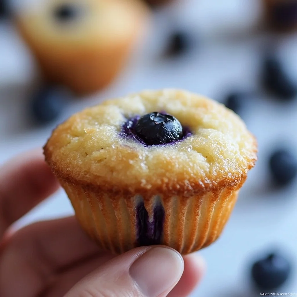 Homemade blueberry protein muffins baked fresh with juicy blueberries