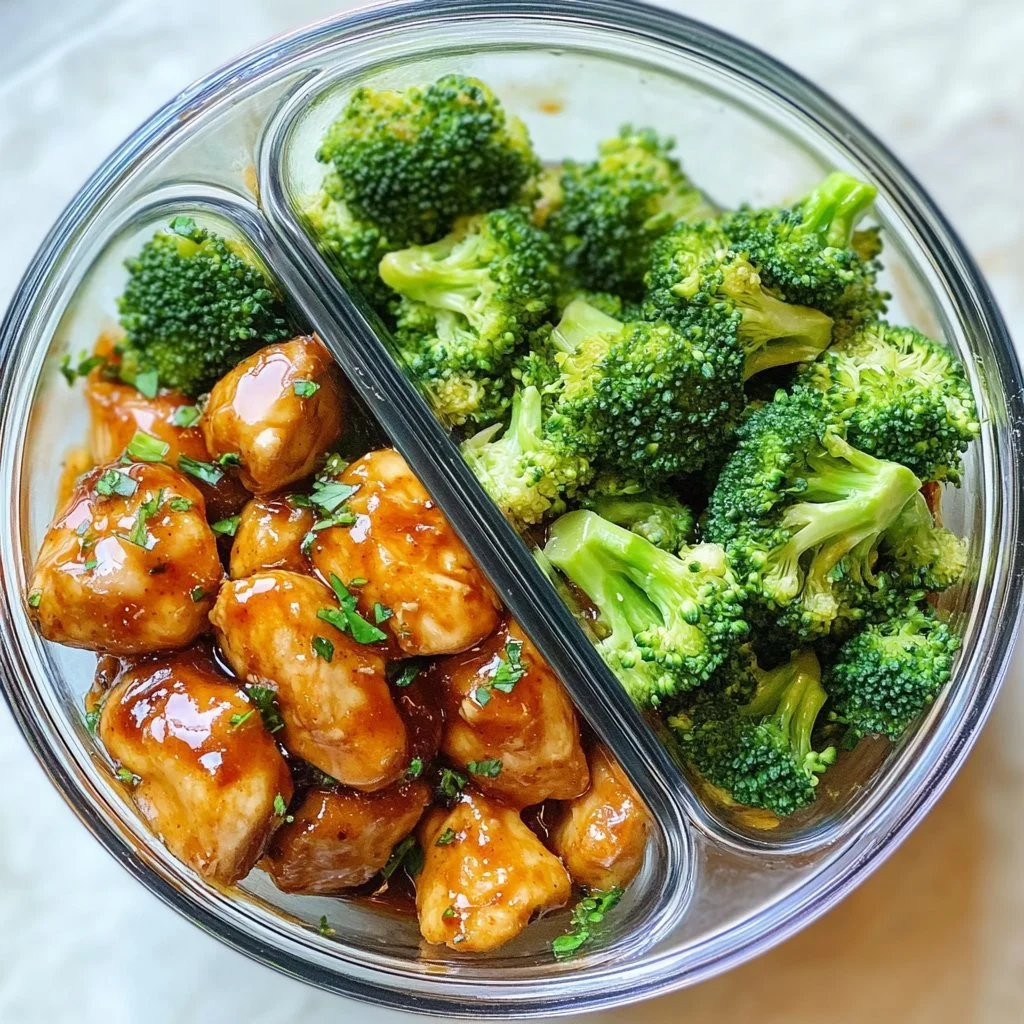 Honey Sriracha Chicken and Broccoli Bowls with vibrant vegetables