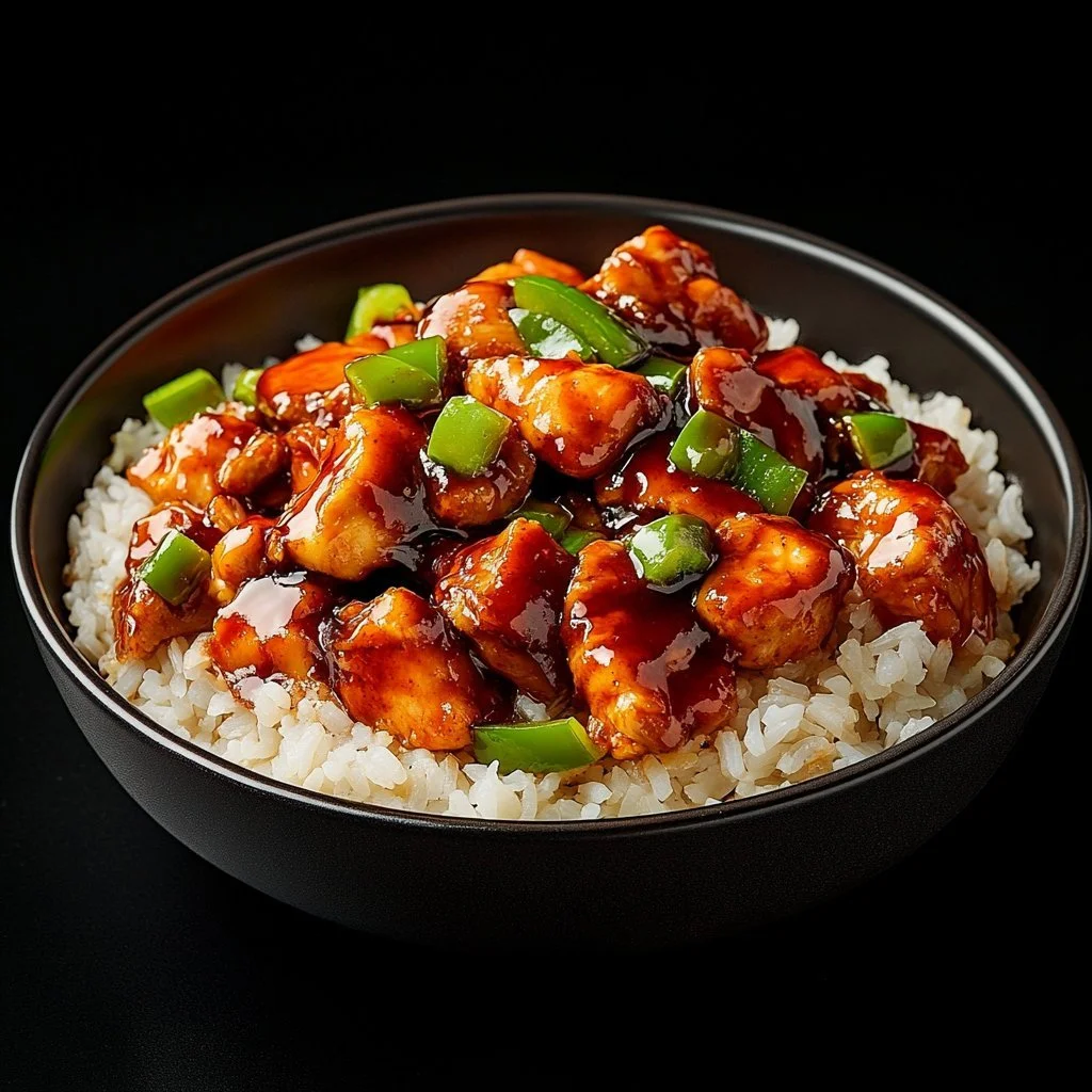 One-Pan Bold Honey BBQ Chicken Rice dish served on a plate with garnishes