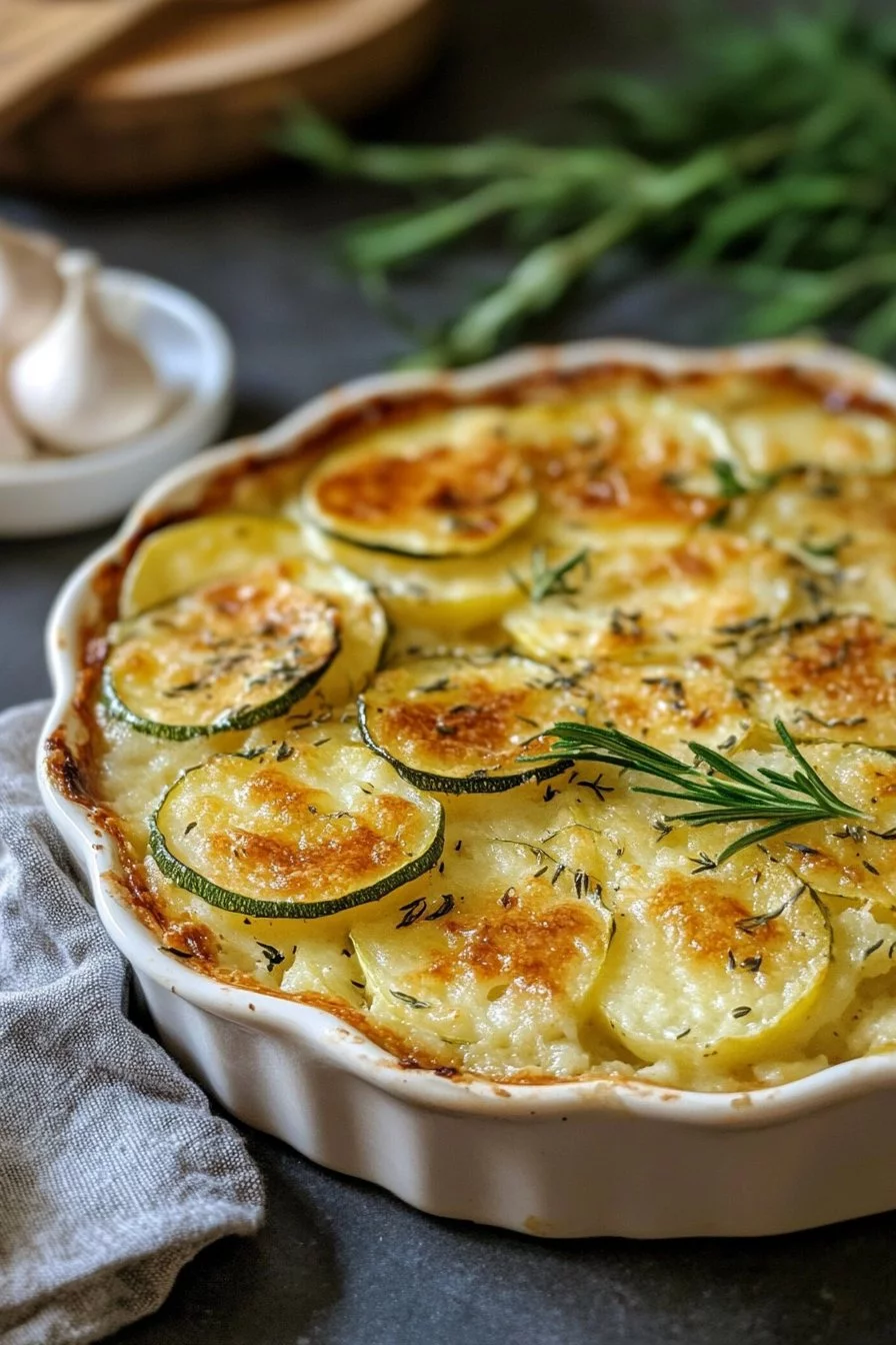 Potato and Courgette Gratin