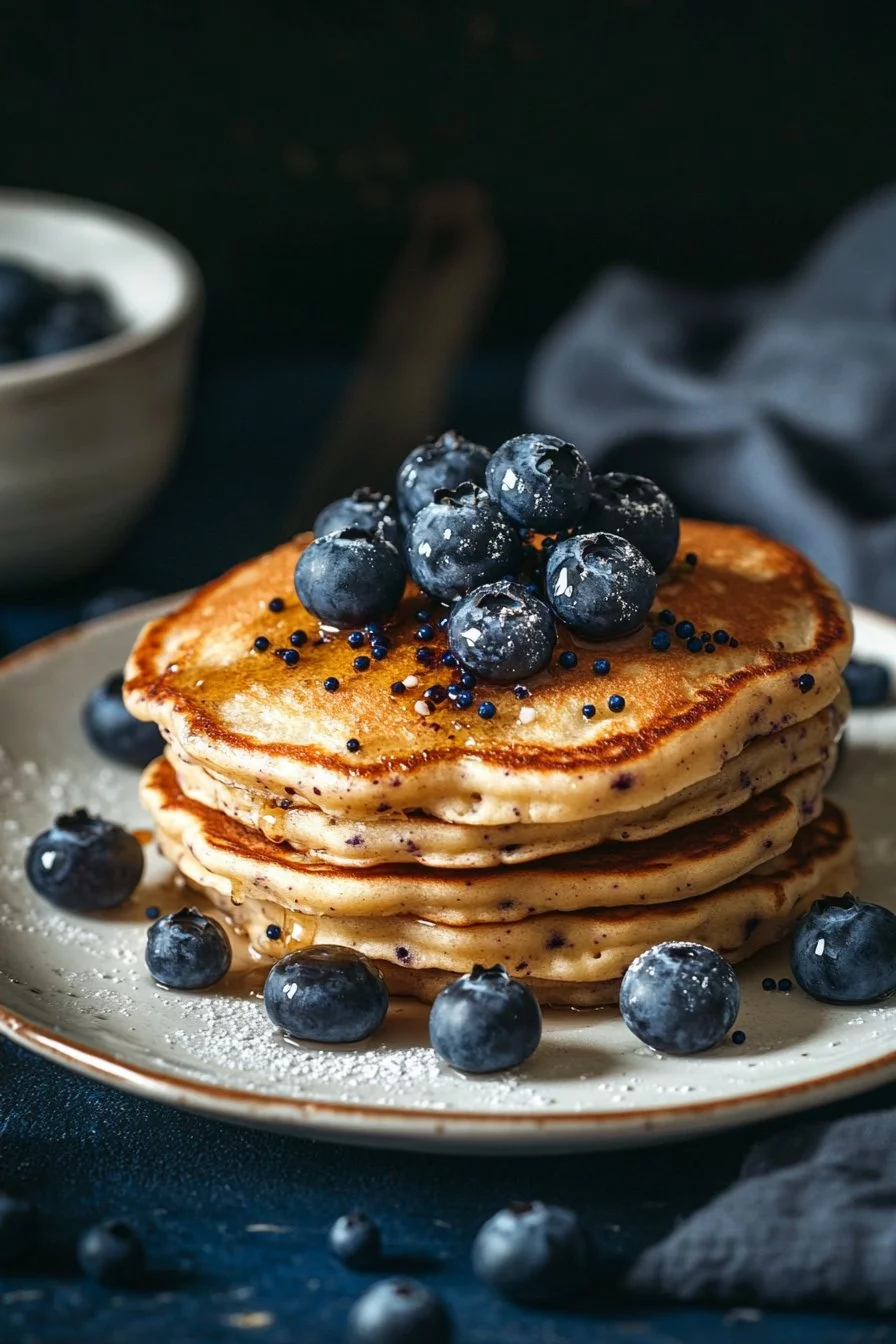 Healthy Blueberry Pancakes