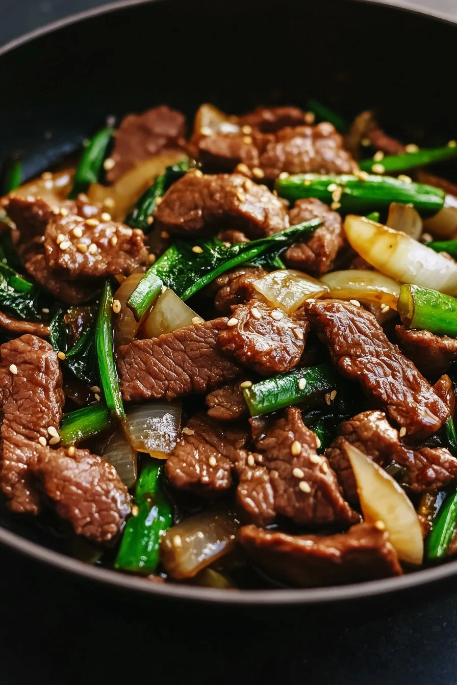 Chinese Beef and Onion Stir-Fry