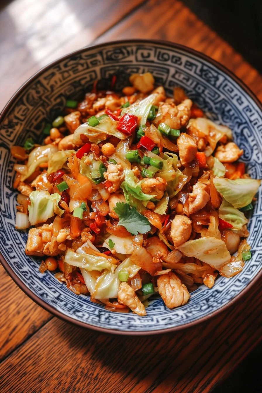 Chinese Chicken and Cabbage Stir-Fry