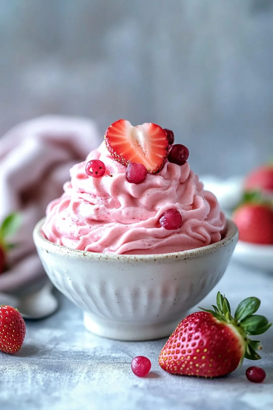 Light and Fluffy Strawberry Mousse