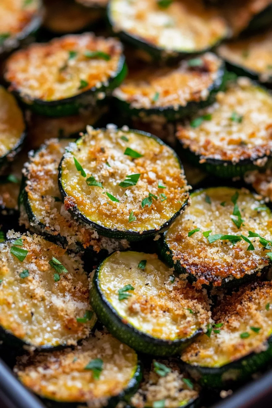 Baked Parmesan Courgette