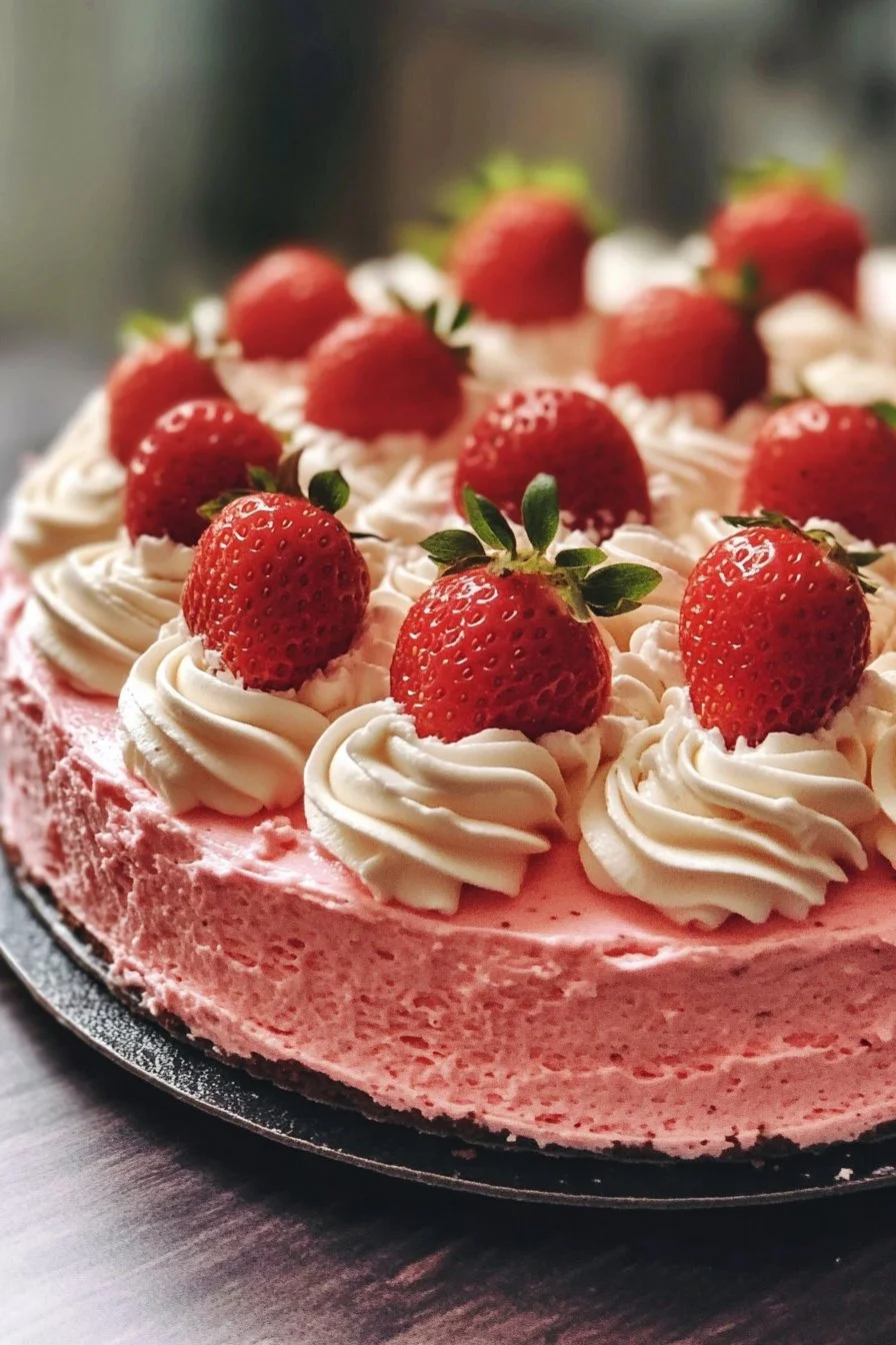 Strawberry Mousse Cake Filling