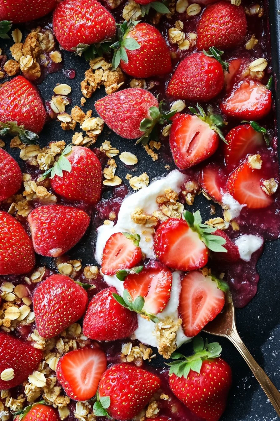 Fresh Strawberry Crumble