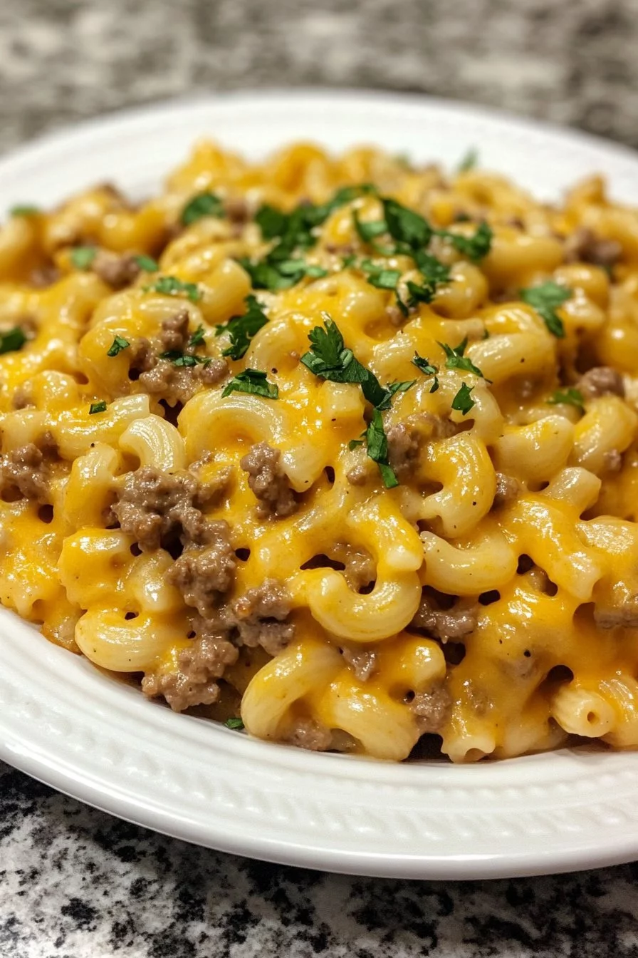 Homemade Hamburger Helper Cheeseburger Macaroni