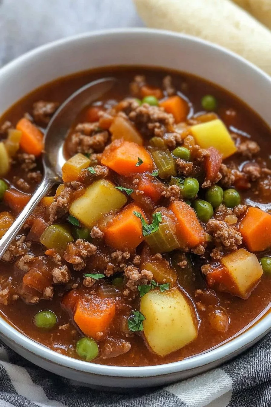 Slow Cooker Minced Beef Stew