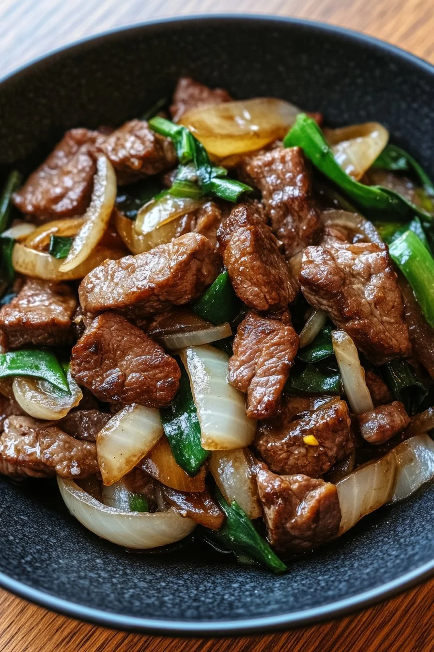 Beef and Onion Stir-Fry