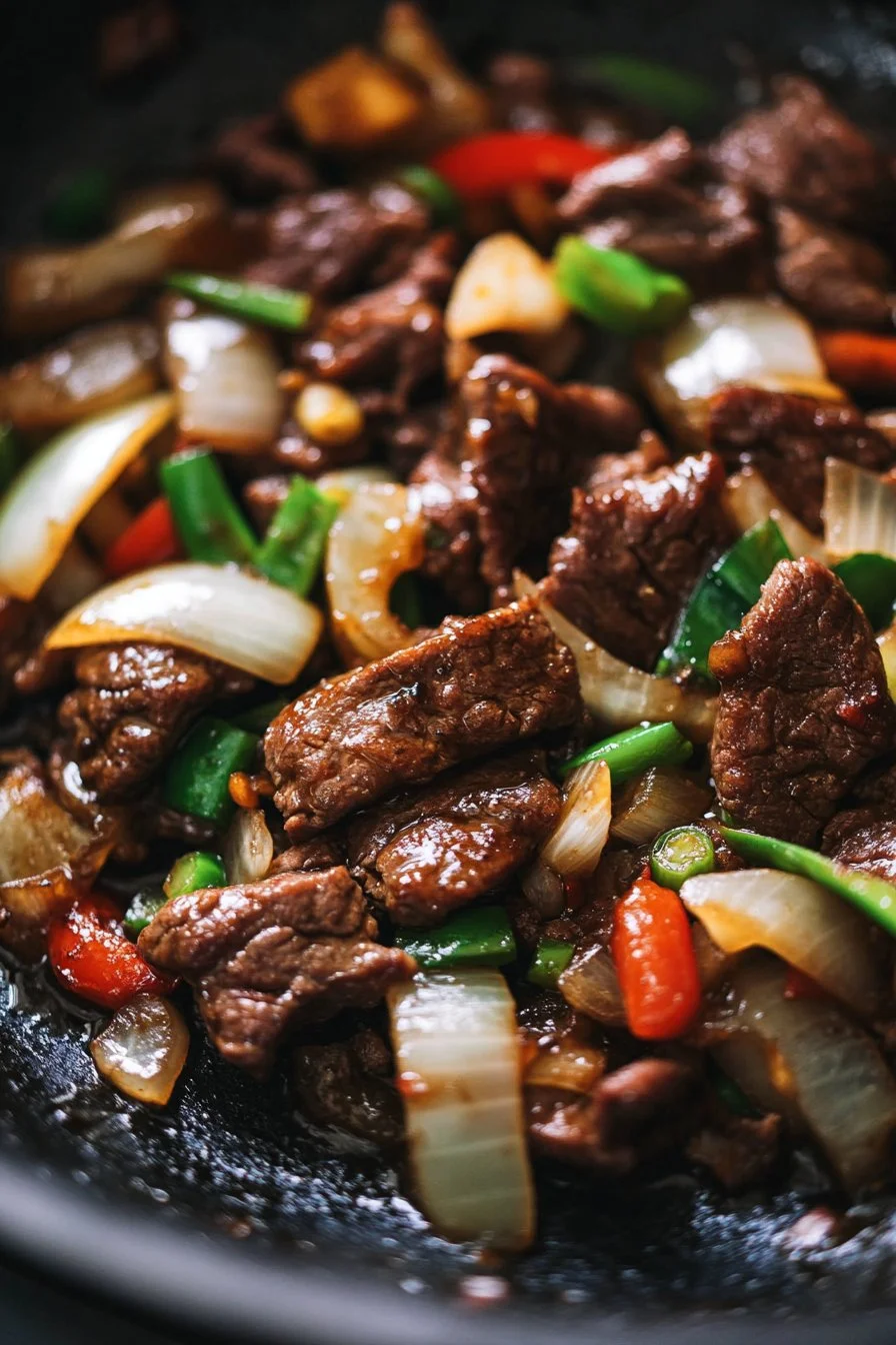 Chinese Beef and Onion Stir-Fry