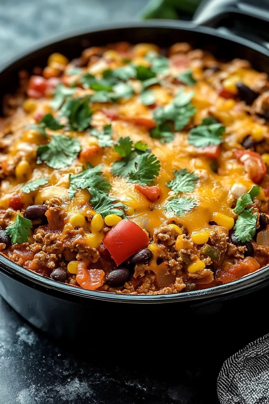 Slow Cooker Taco Bake