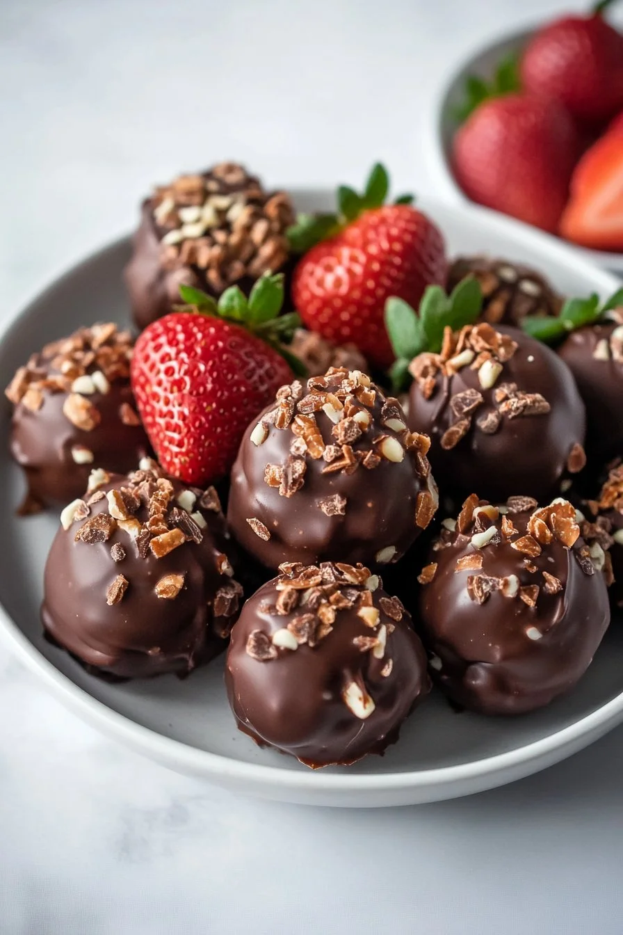 Chocolate Strawberry Yoghurt Clusters