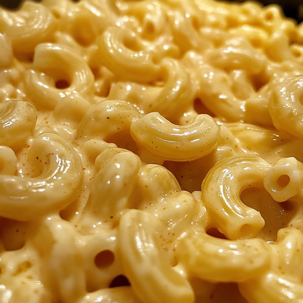 Creamy one pot macaroni and cheese dish served in a bowl.