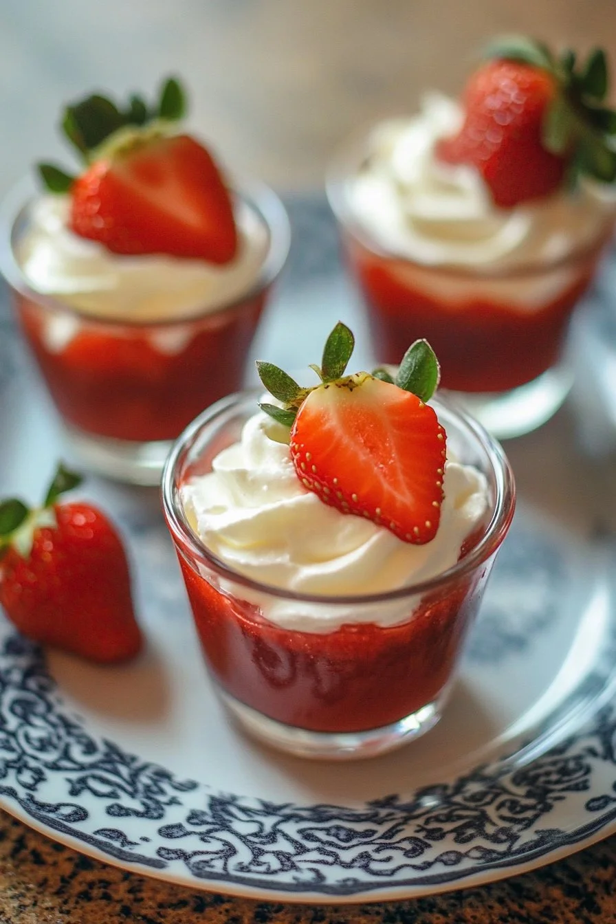 Homemade Strawberry Pudding