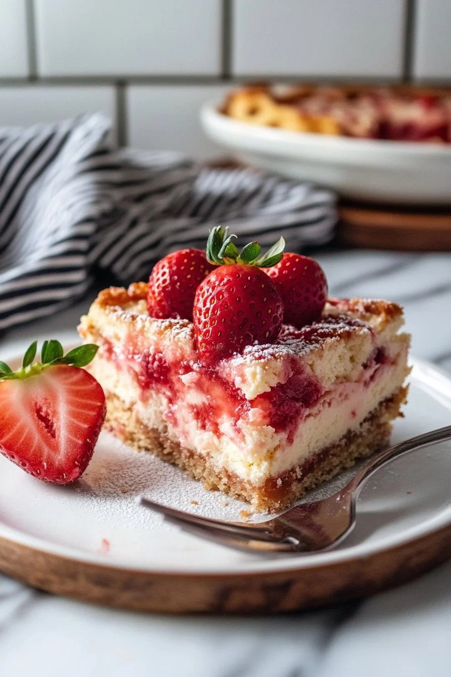 Easy Strawberry Cheesecake Dump Cake
