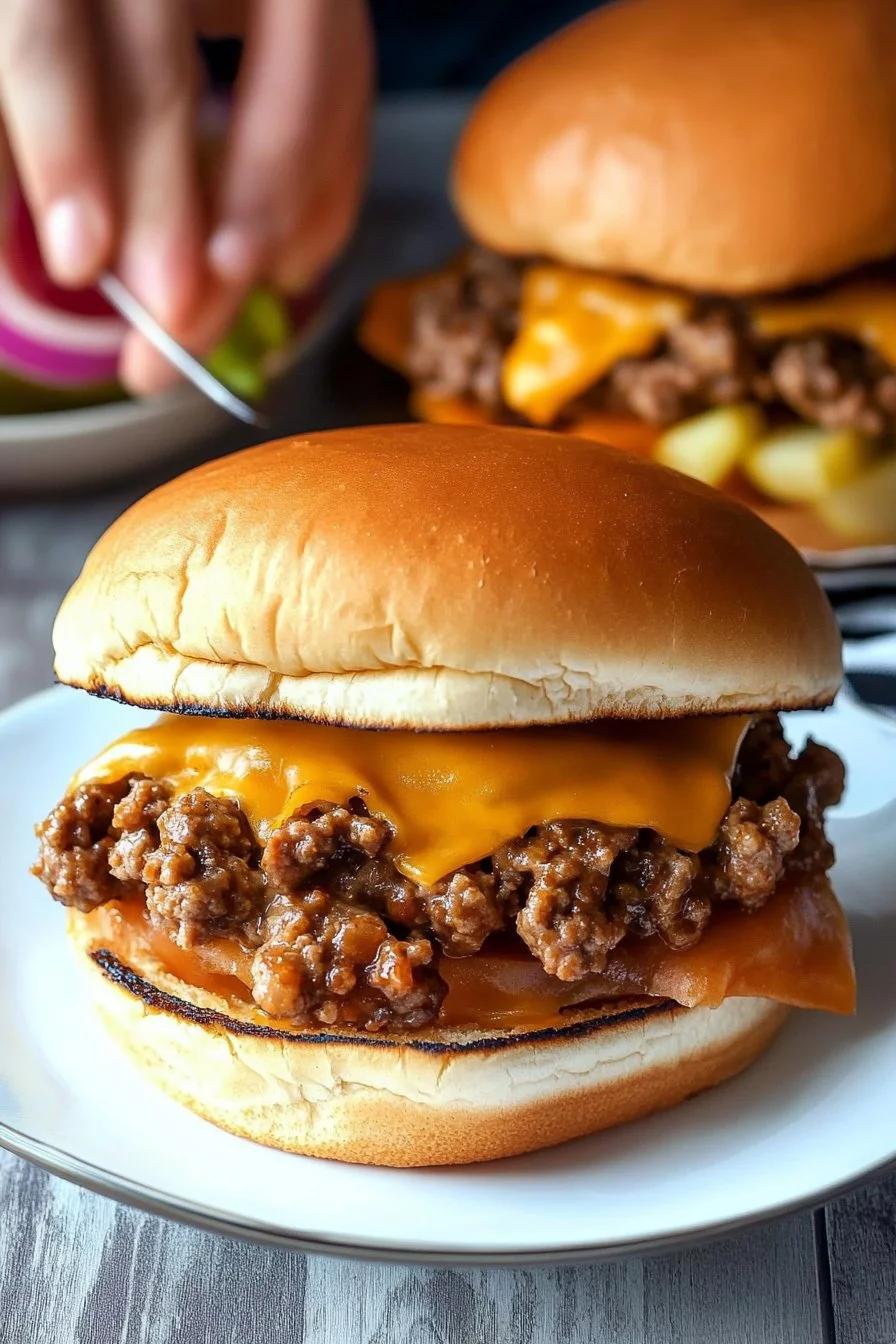 Slow Cooker Cheeseburgers