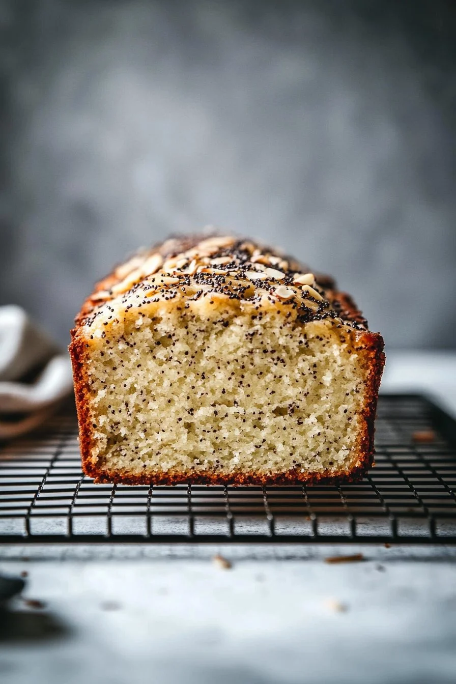 Almond Poppy Seed Loaf Cake