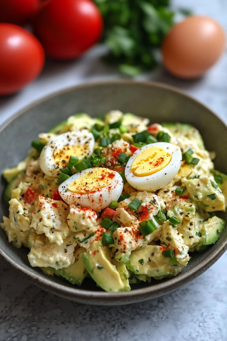 Avocado Chicken Egg Salad