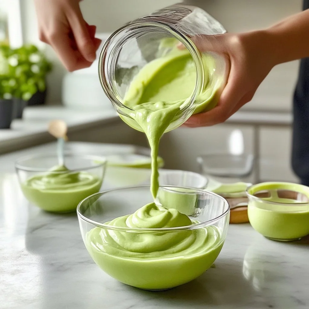A bowl of creamy avocado pudding topped with fresh berries and nuts.