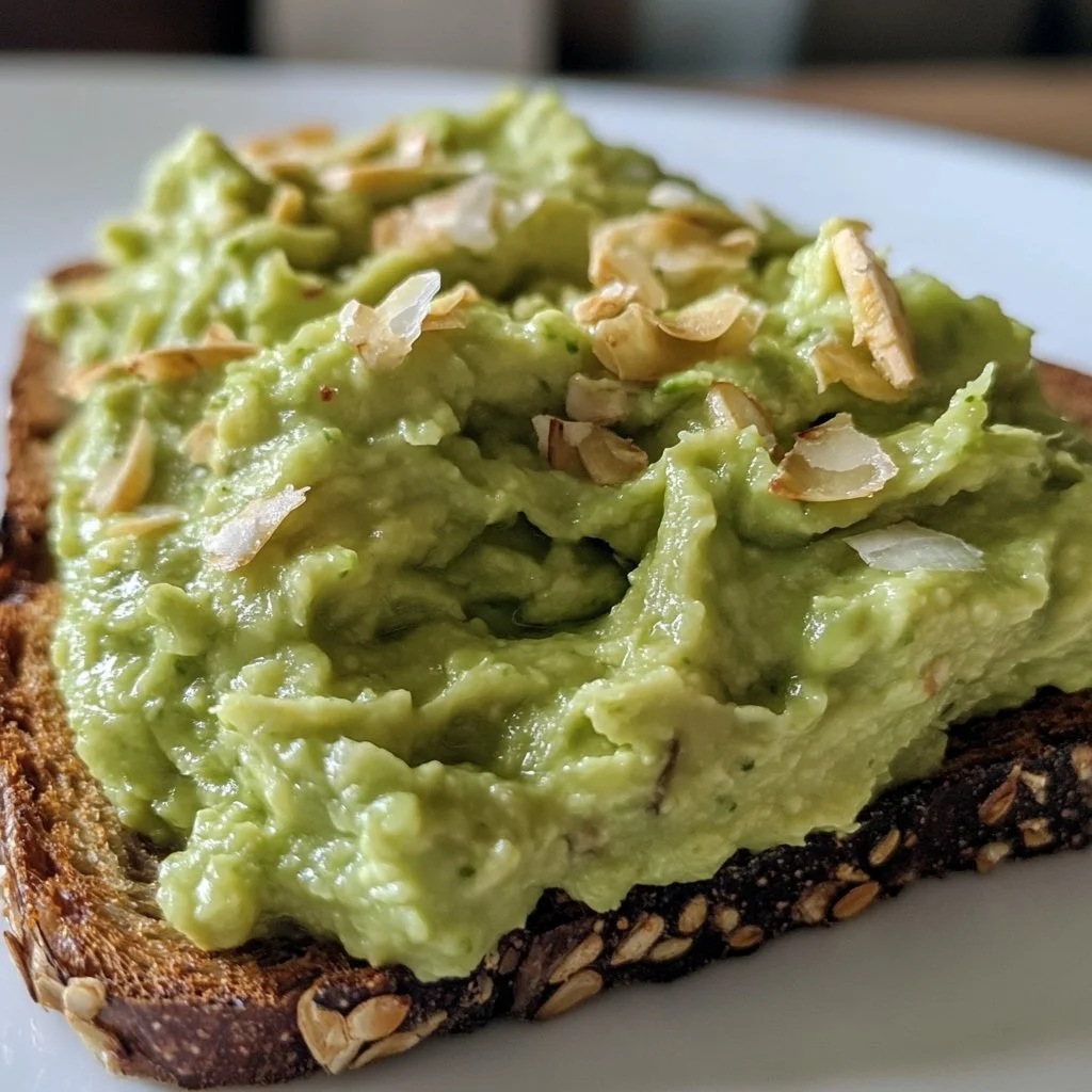 Healthy avocado spread on toast with fresh ingredients