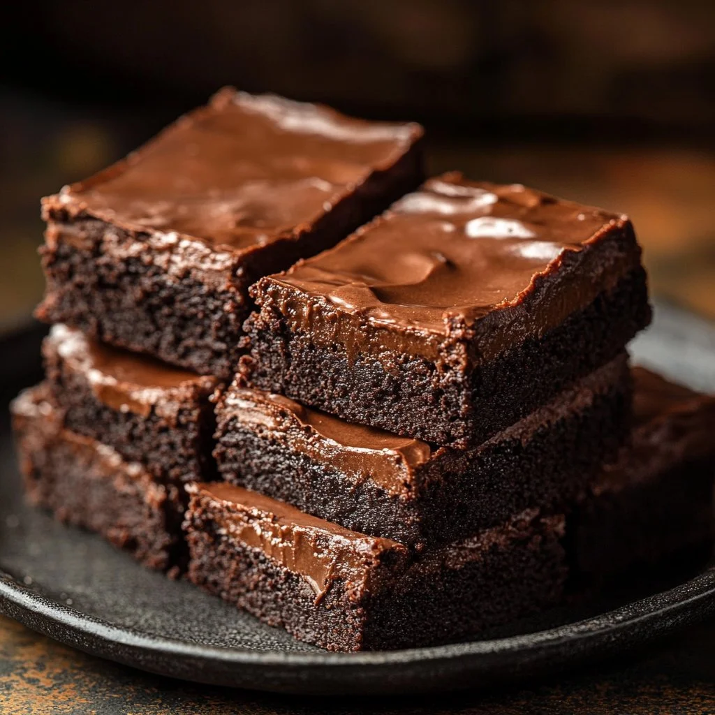 Delicious banana bread brownies topped with chocolate chips