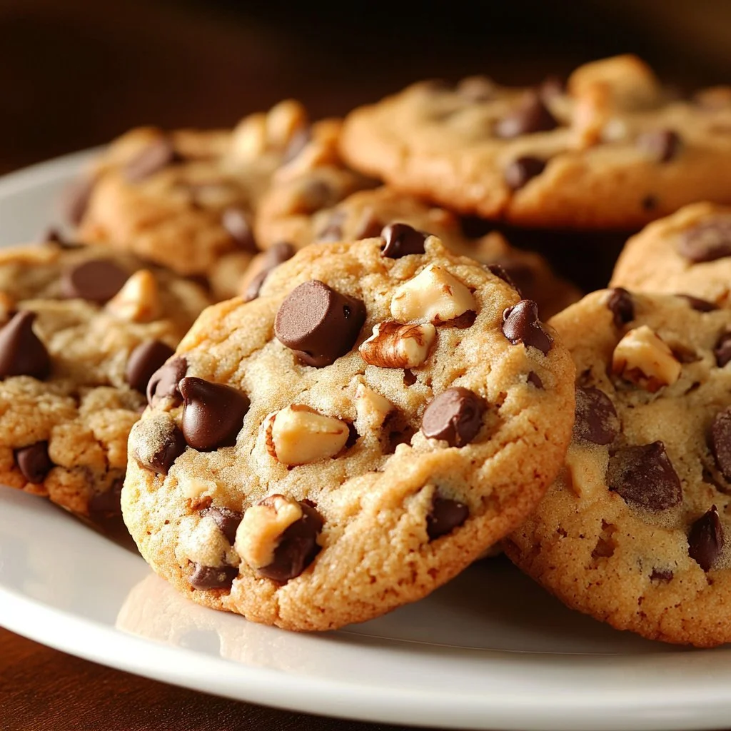 Delicious banana bread chocolate chip biscuits fresh from the oven