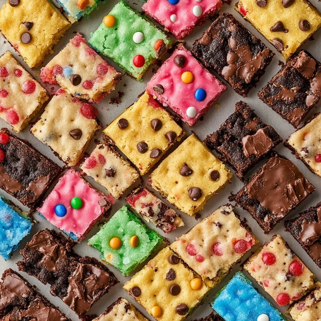 Delicious homemade cake mix cookie bars served on a plate