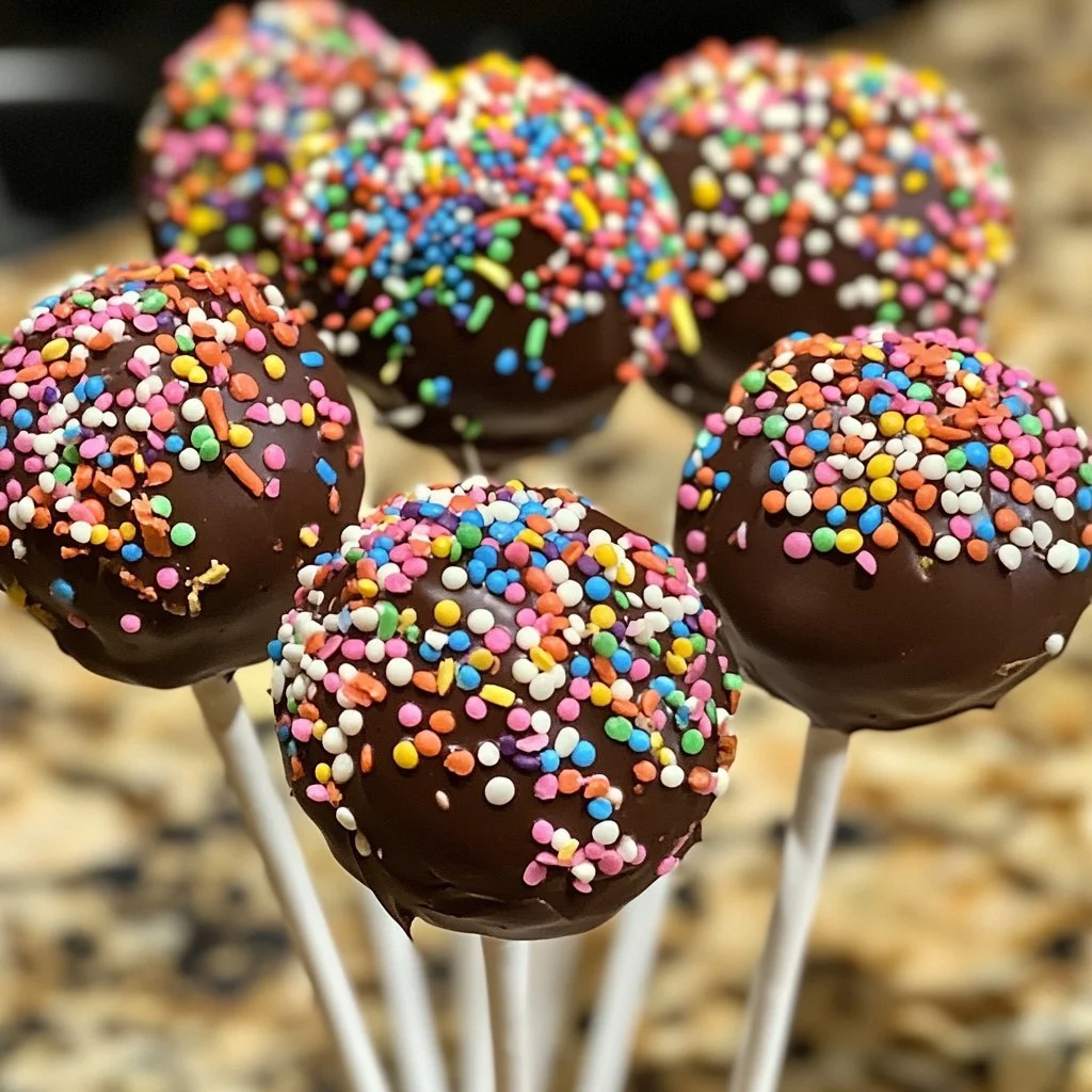 Colourful and decorated Cake Pops on display for a sweet treat