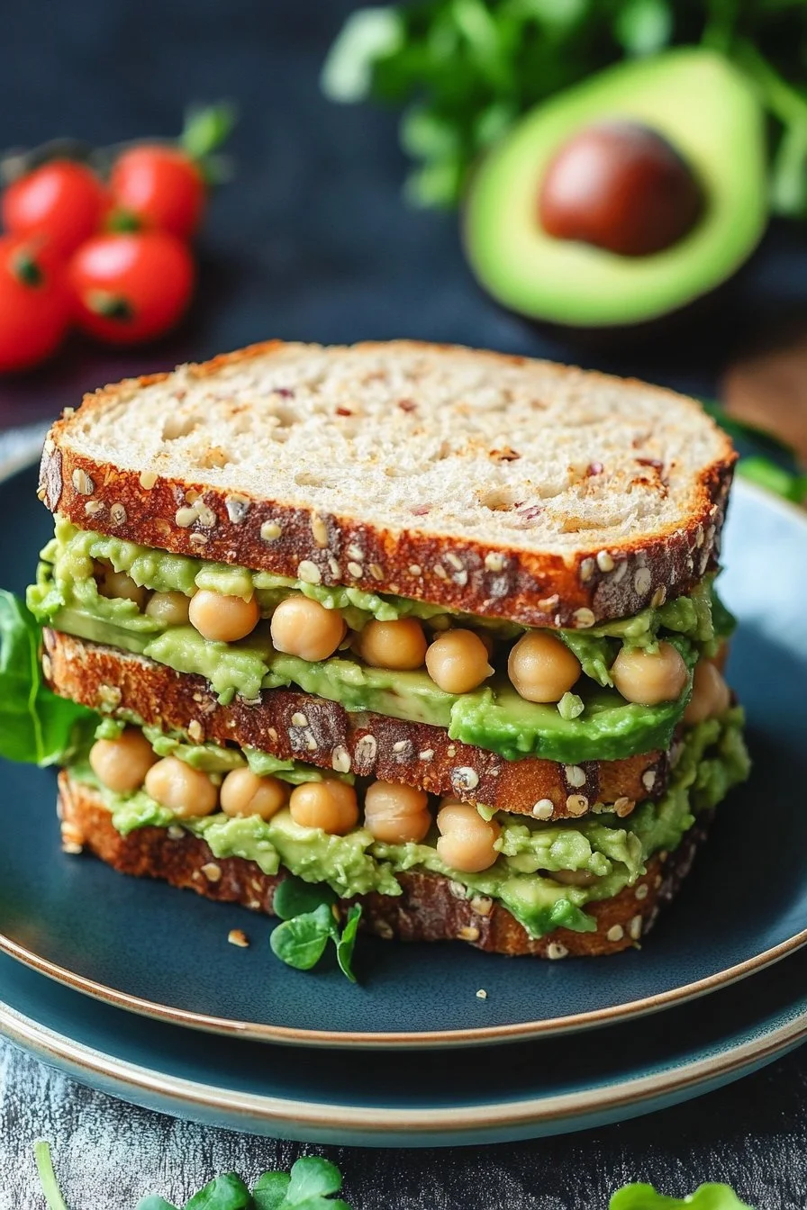 Chickpea Avocado Sandwich