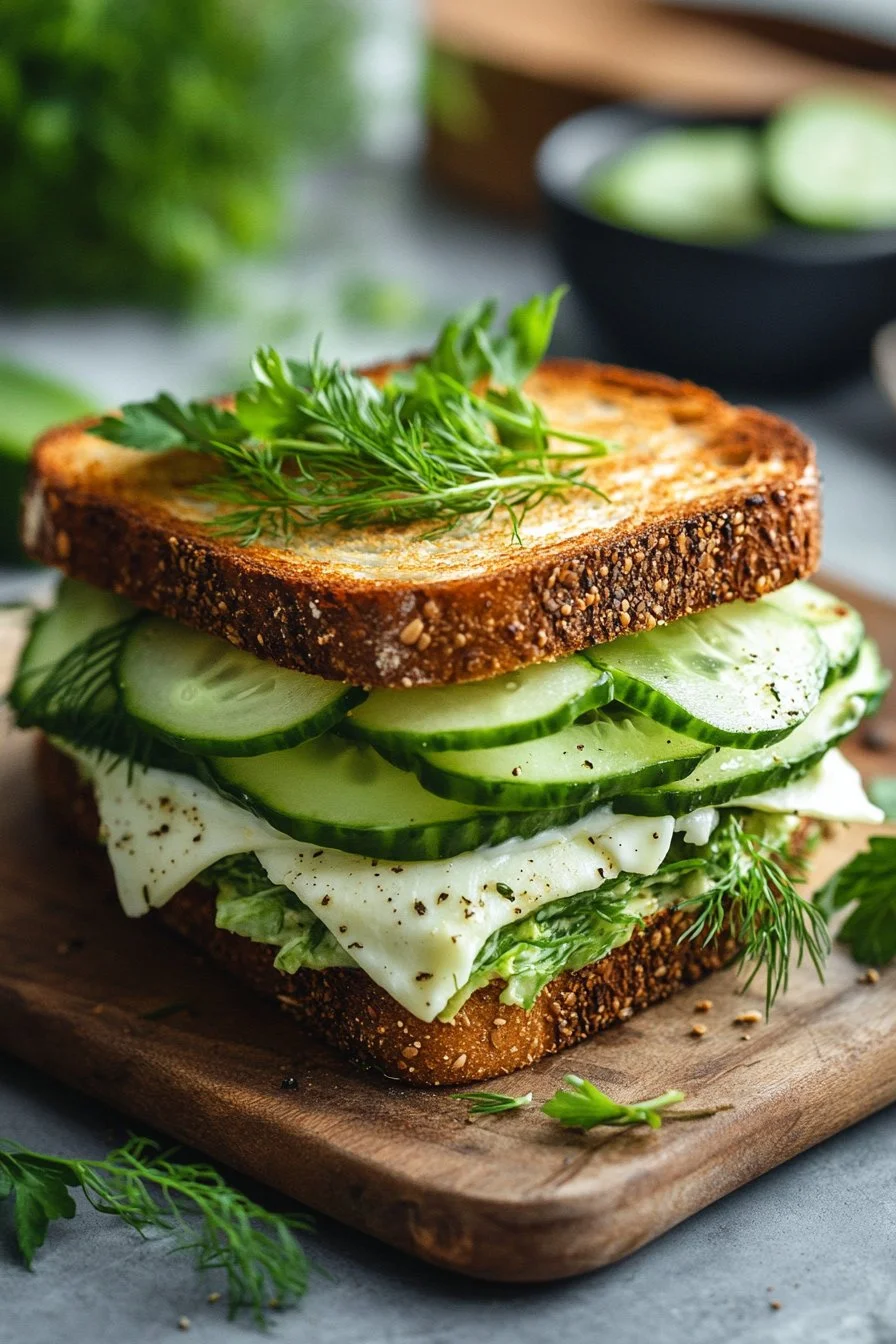 Cucumber and Dill Havarti Sandwich