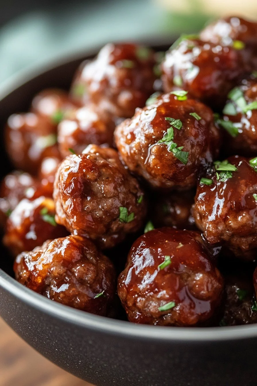 Easy Grape Jelly Meatballs