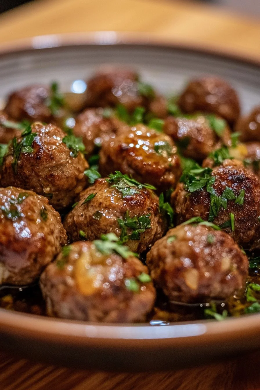 Easy Slow Cooker Salisbury Steak Meatballs