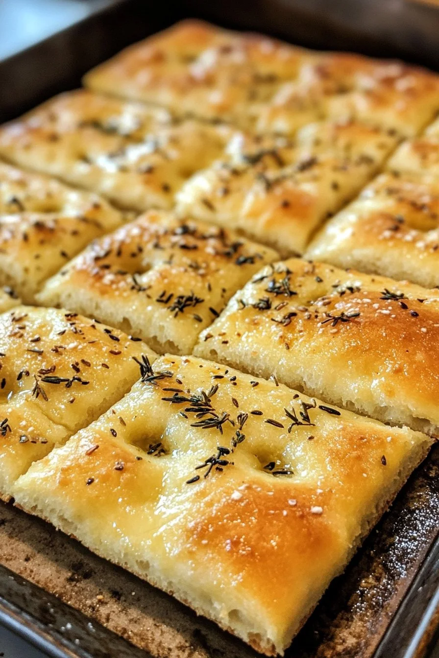 Easy Sourdough Focaccia Bread