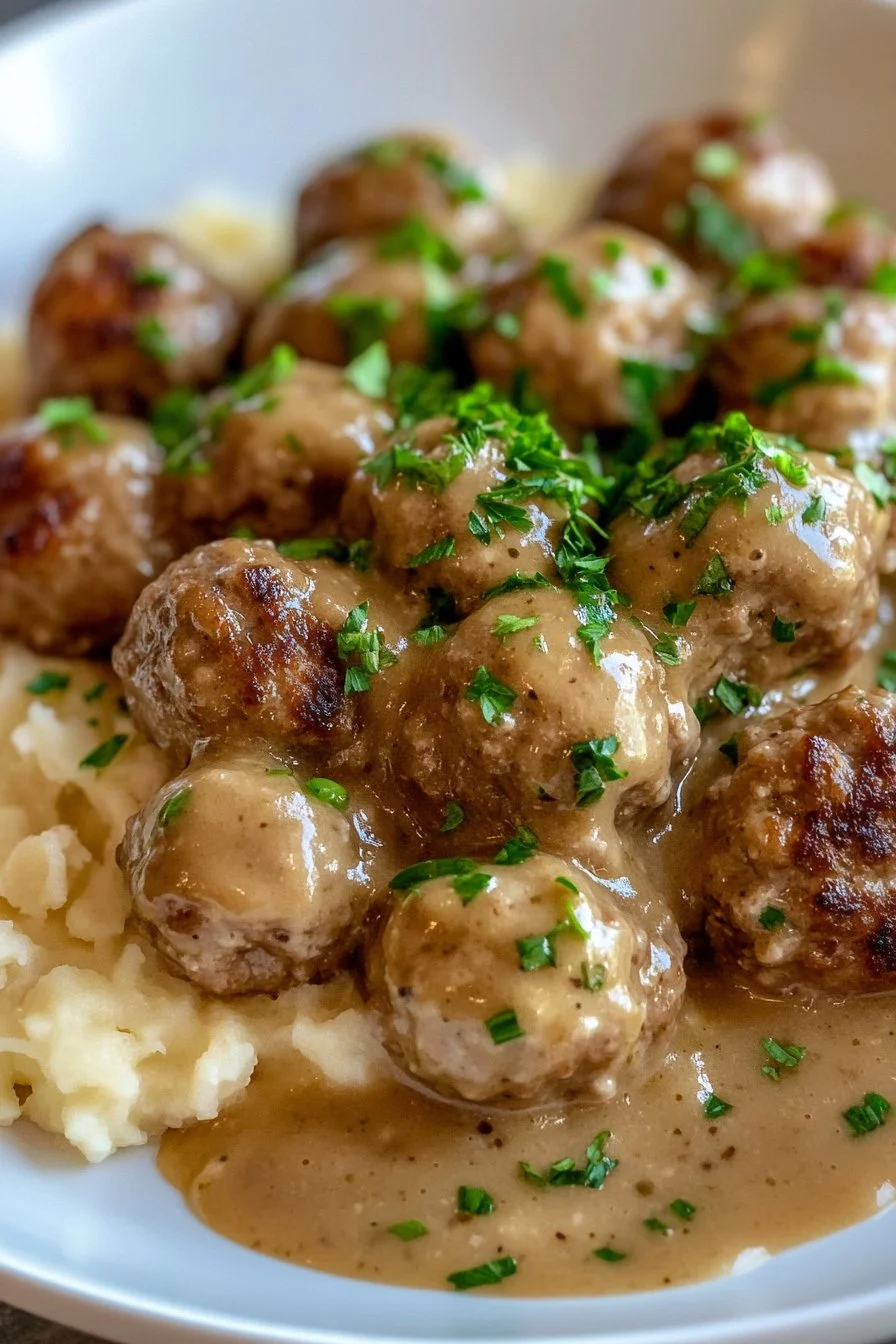 Easy Swedish Meatballs Slow Cooker Recipe