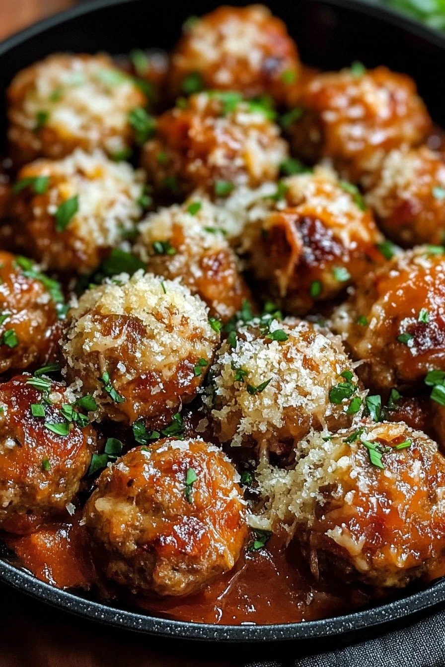 Garlic Parmesan Meatballs