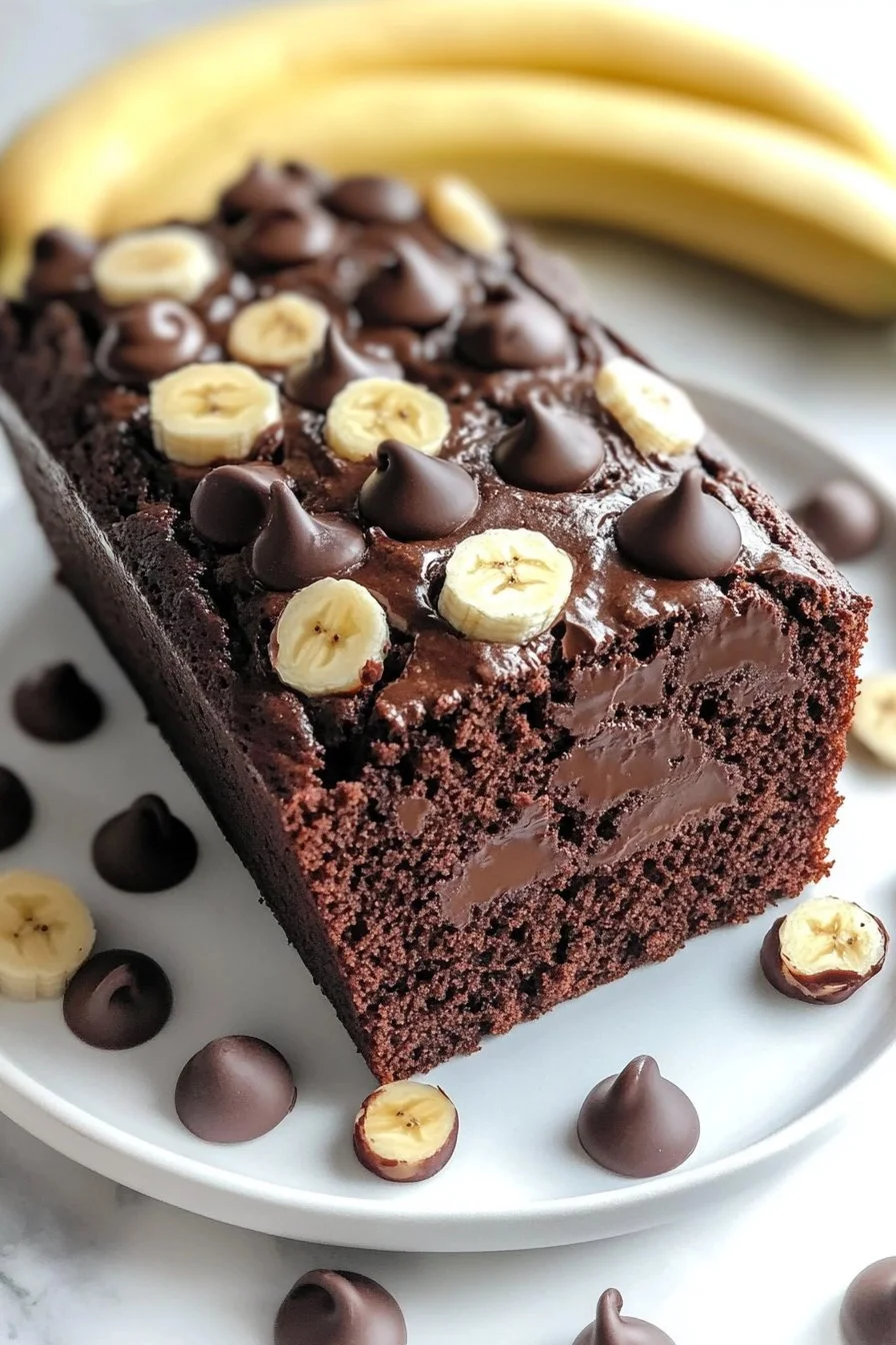 Healthy Chocolate Banana Bread