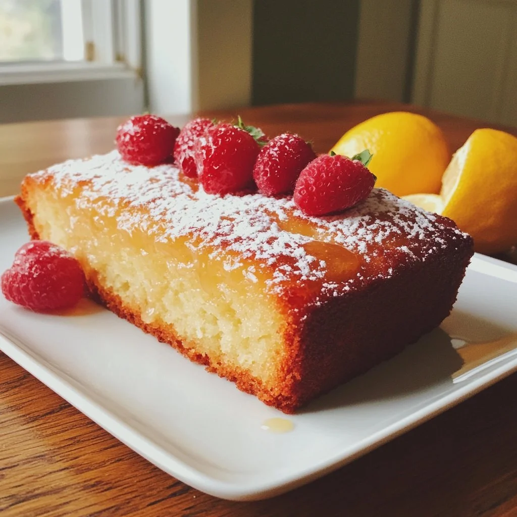 Healthy Greek Yogurt Lemon Loaf Cake topped with lemon zest