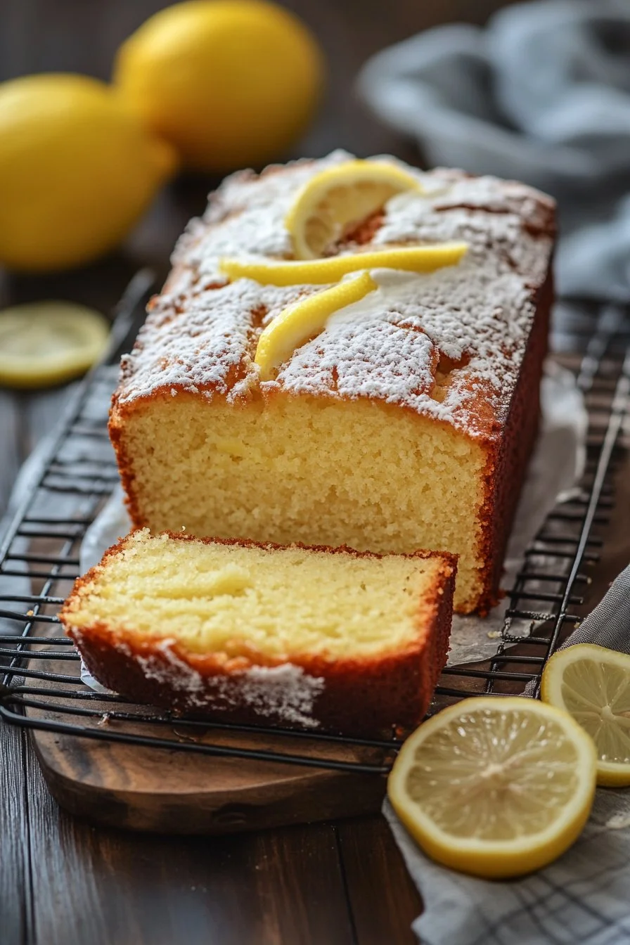 Healthy Greek Yogurt Lemon Loaf Cake
