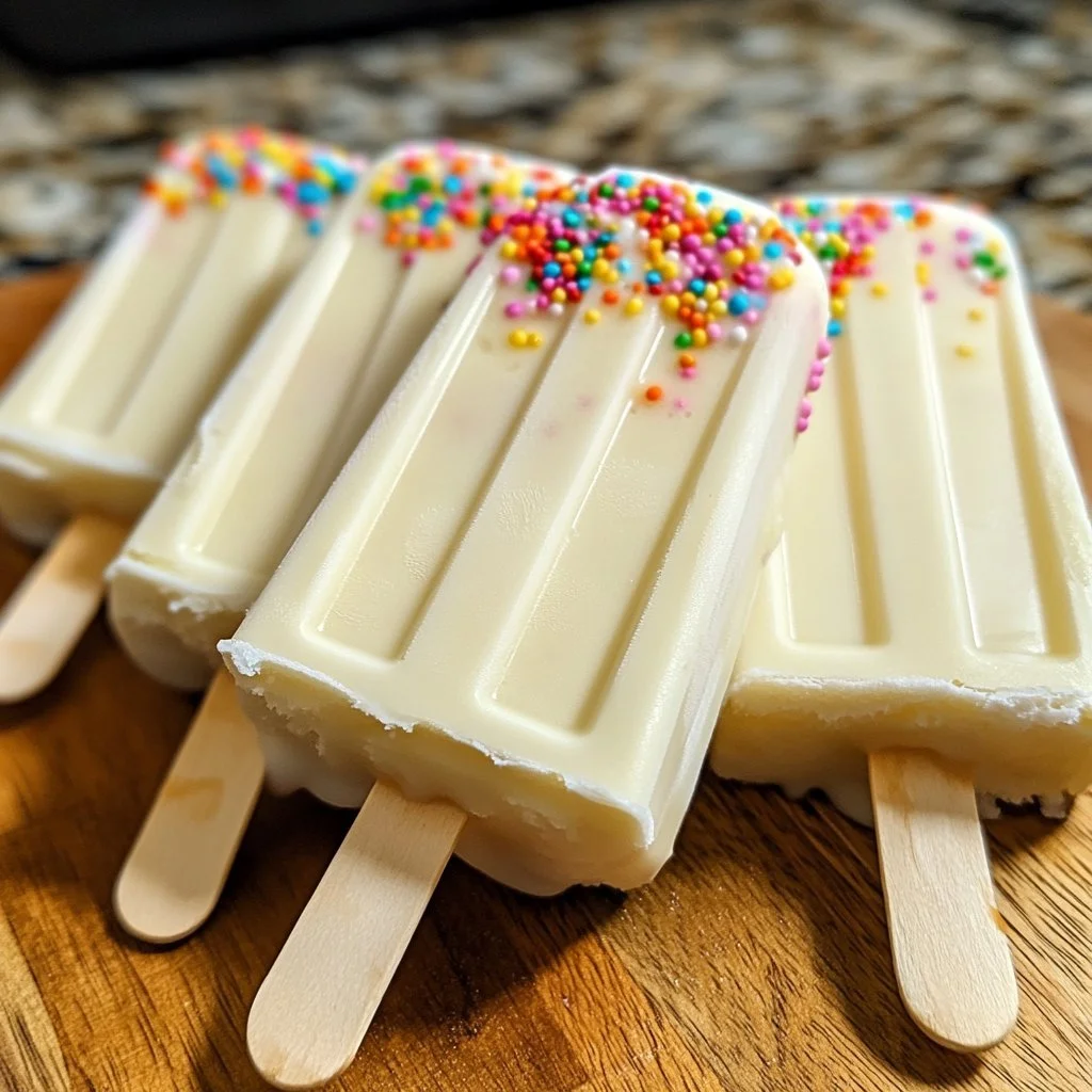 Homemade cakesicles decorated for a festive celebration
