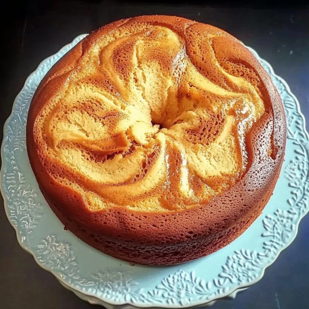Delicious homemade pound cake made from box cake mix.