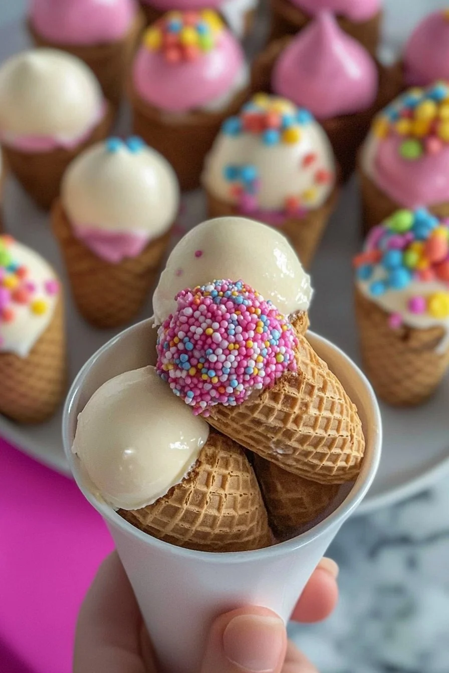 Ice Cream Cone Cake Pops